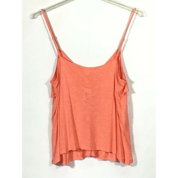 Aeropostale / Button-Front Ruffle Adjustable Spaghetti Strap Cami Top / Size L - Picture 4 of 5